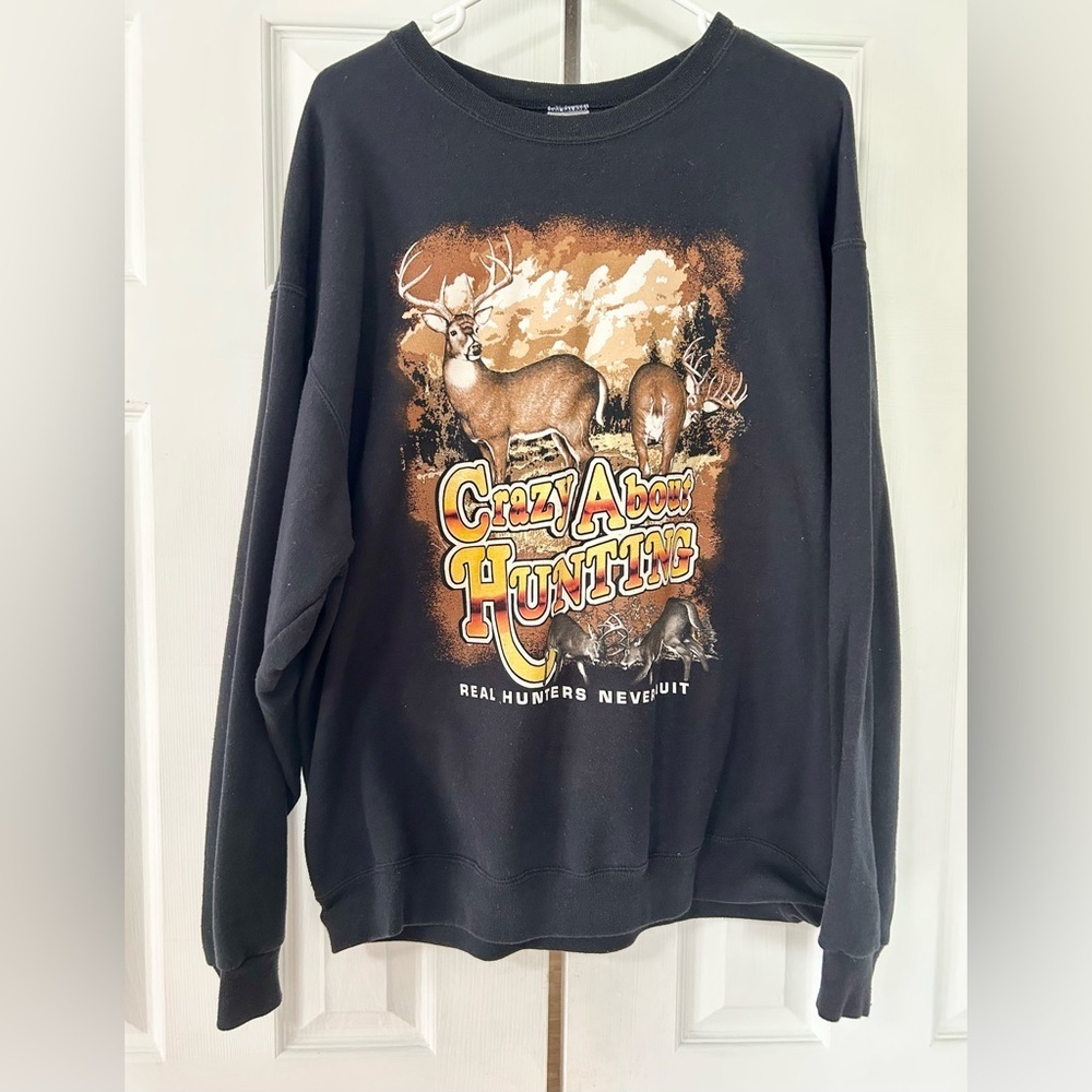 Hunters sweatshirt men size xlarge Jerzees